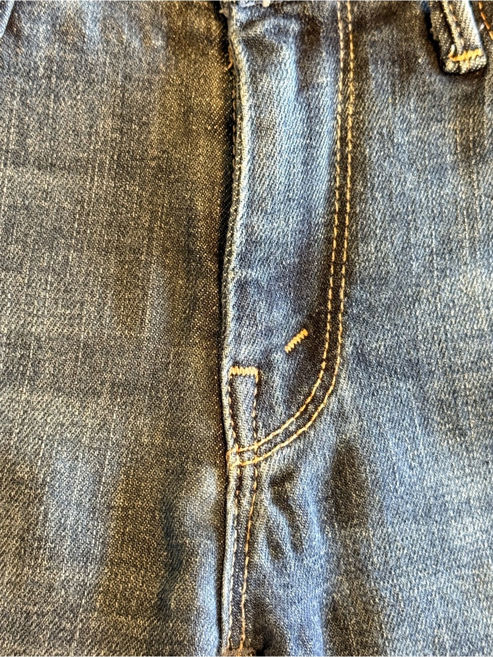 MOTHER Looker Ankle Fray Skinny Jeans in the color “Girl Crush” Dark Blue Wash - Picture 11 of 11